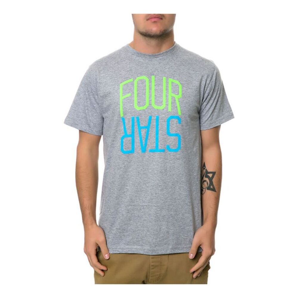 Fourstar Clothing Mens The Fourstar Two Tone Arch Graphic T-Shirt, NWT